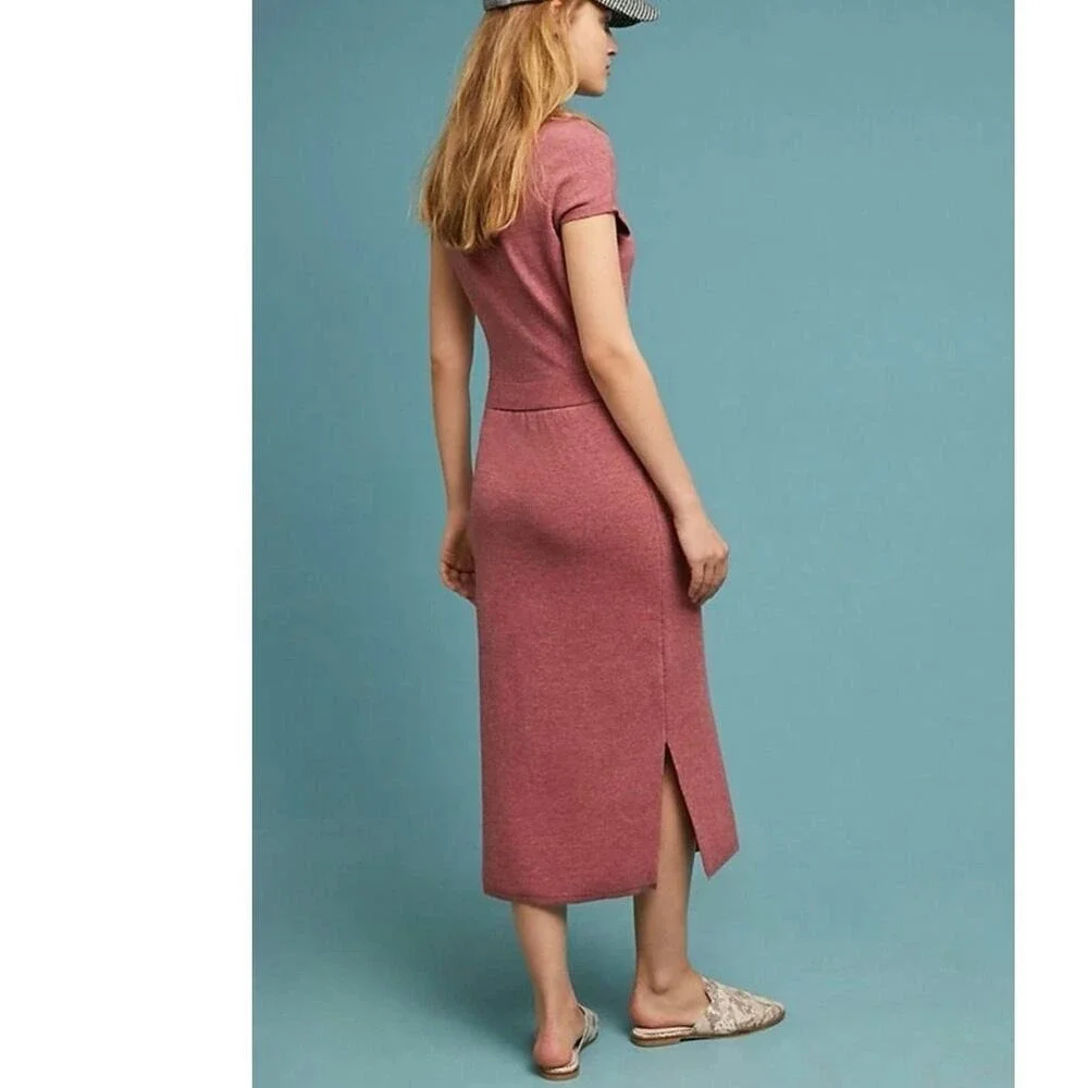 ANTHROPOLOGIE MATINEE SWEATER DRESS BY FROM THE HEART OF BUILDING 18 - Picture 2 of 9